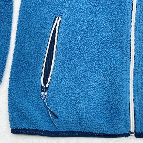 Kari Traa Sweater Women's S Blue Fleece Full Zip Side Pocket Zipper Collar - Picture 4 of 16